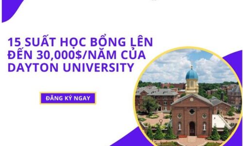 🎊🎊DU HỌC MỸ CÙNG 15 SUẤT HỌC BỔNG LÊN TỚI 30.000 USD/NĂM TẠI 𝐃𝐀𝐘𝐓𝐎𝐍 𝐔𝐍𝐈𝐕𝐄𝐑𝐒𝐈𝐓𝐘 🎊🎊